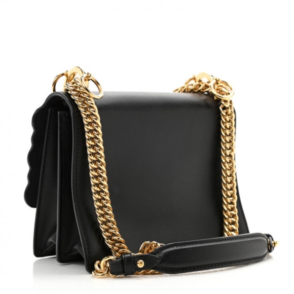 Fendi Kan I Studded Leather Shoulder Bag - Picture 2 of 9